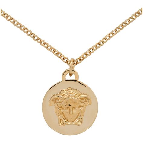 versace coin pendant necklace.